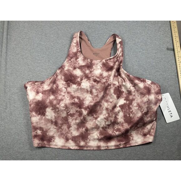 Athleta Conscious Crop Printed D-DD-Tawny Rose-Size 3X-NWT - Picture 2 of 8